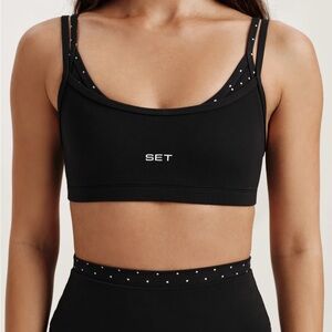 SET ACTIVE Dalmation Bra and Leggings set